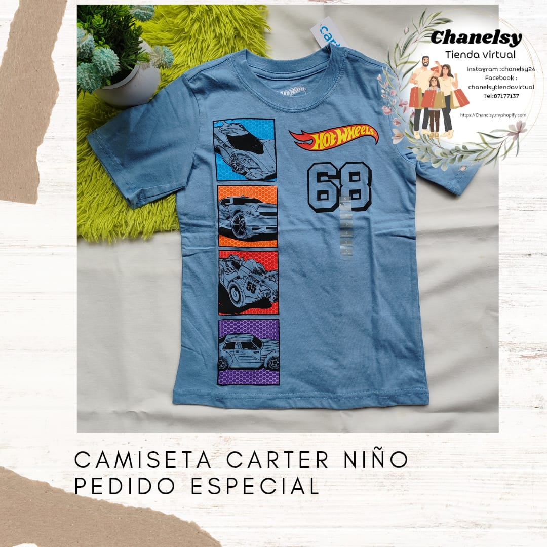 Camisa Hot Wheels Carter's