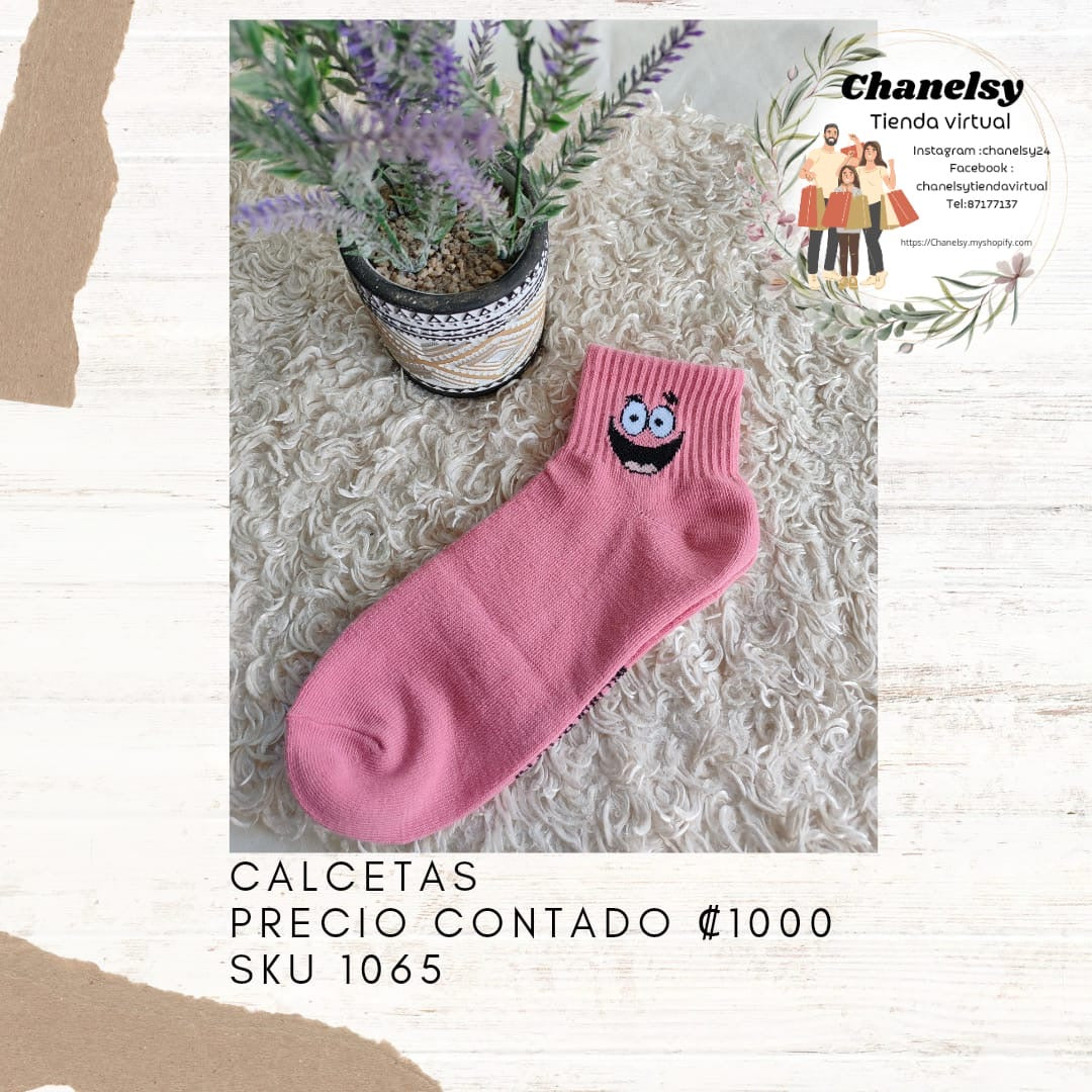 Calcetas Bob Esponja Rosadas