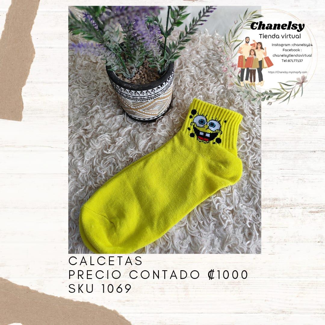 Calcetas Bob Esponja Amarillas
