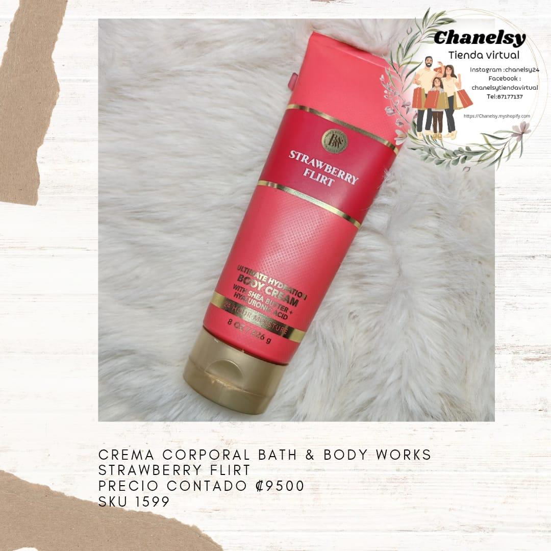 Crema Corporal Bath y Body Works Strawberry Flirt