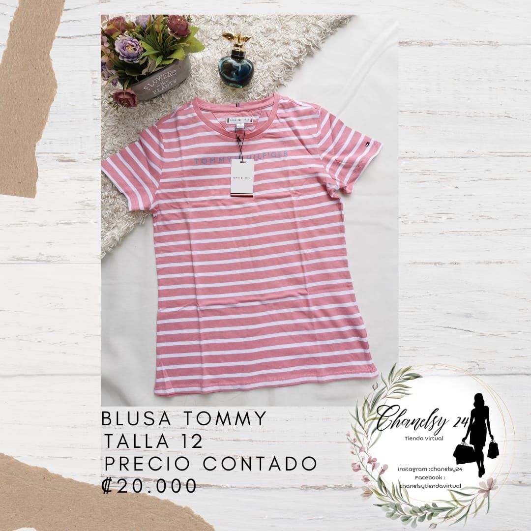 Blusa Tommy Hilfiger De Niña Talla 12