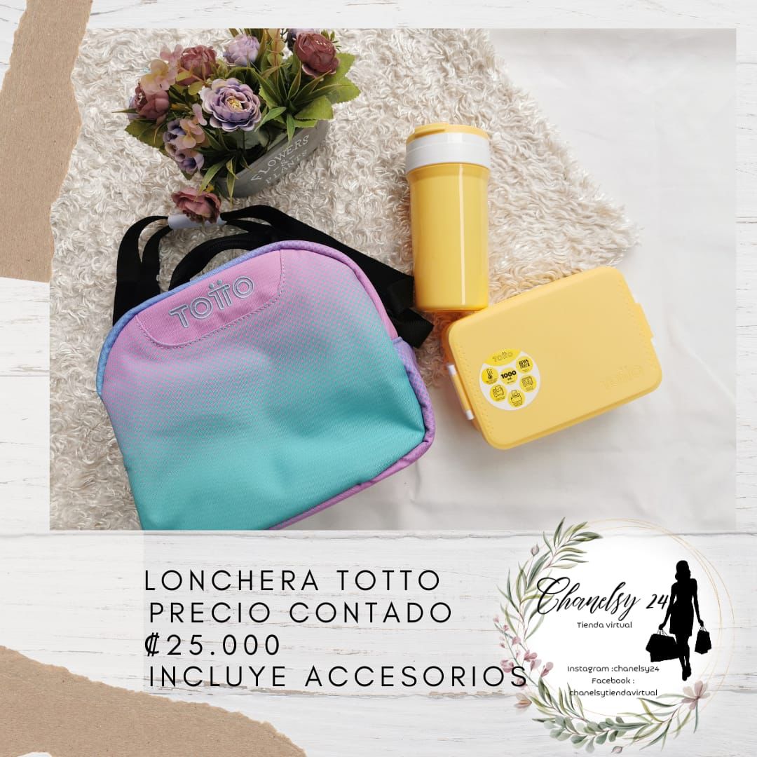 Lonchera Totto Incluye Accesorios