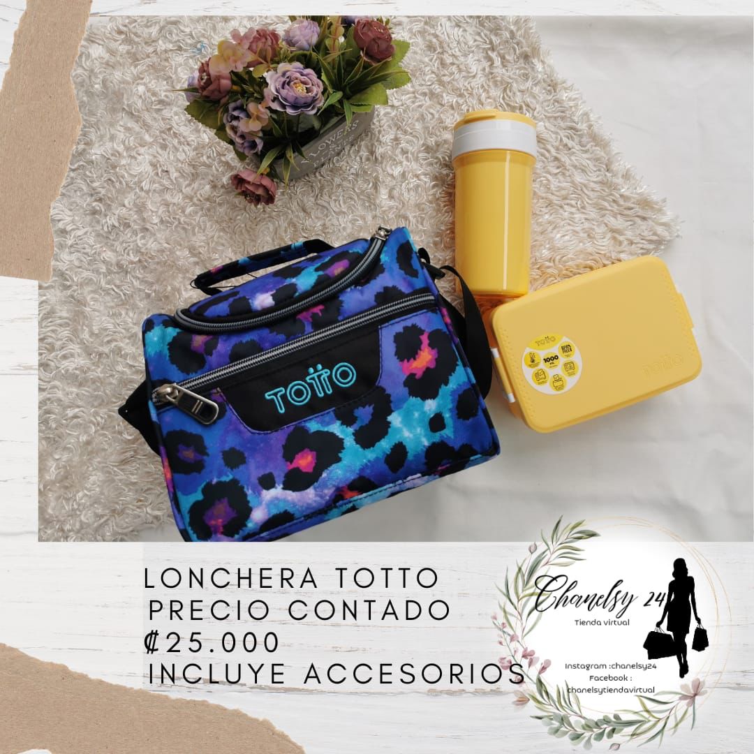 Lonchera Totto Incluye Accesorios