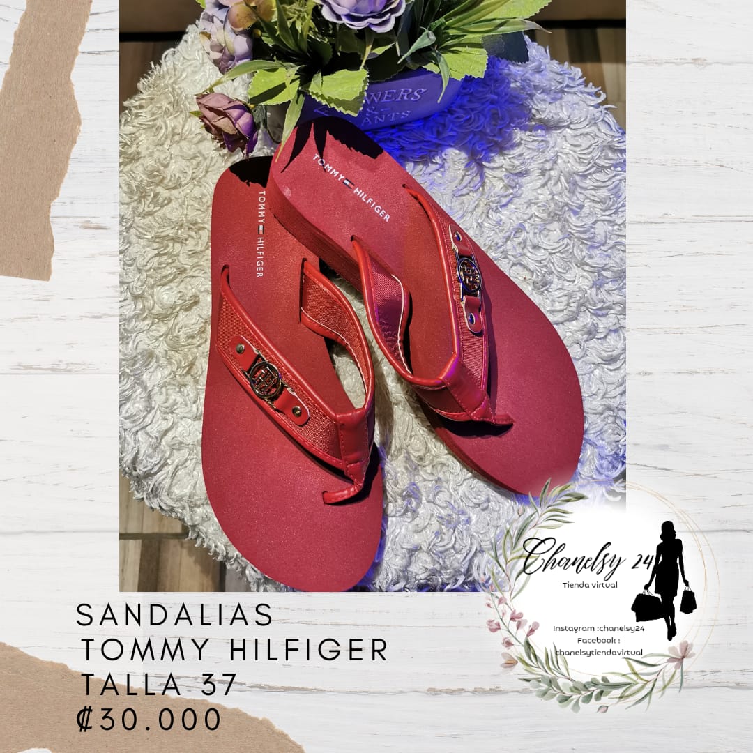 Tommy Hilfiger Sandalias Rojas Talla 37