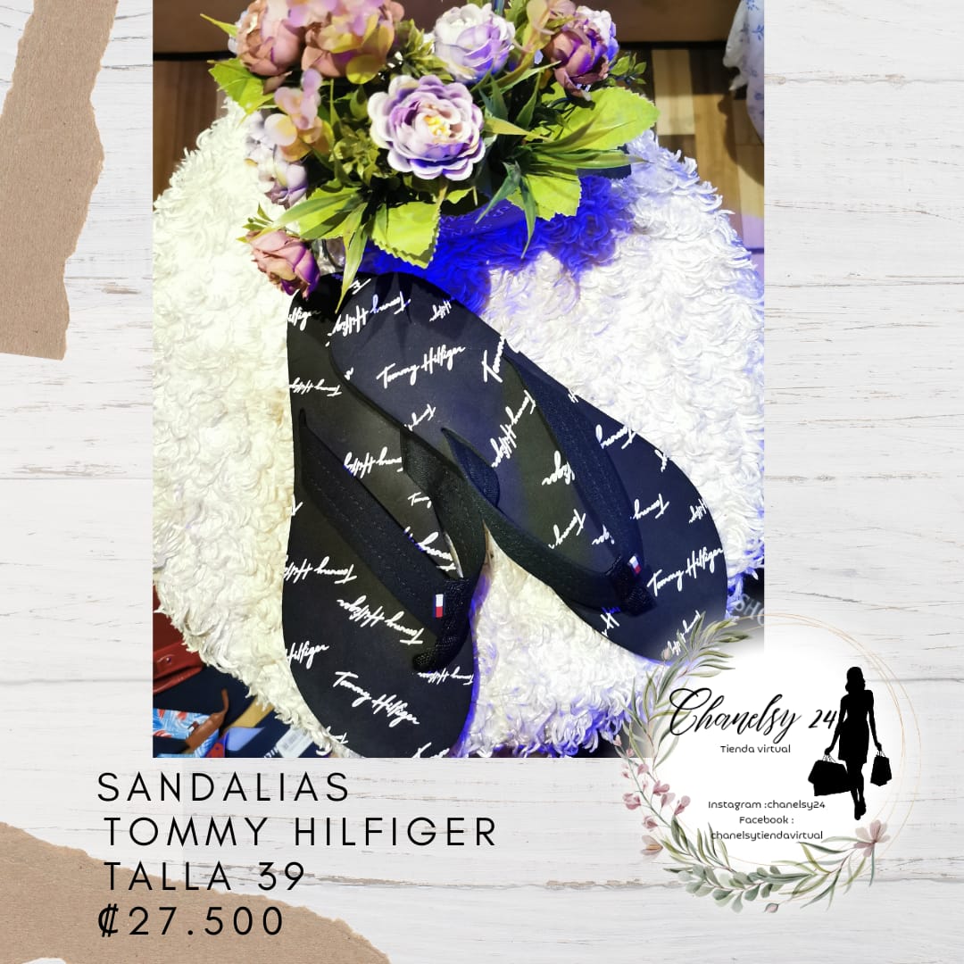 Tommy Hilfiger Sandalias Negras Talla 39