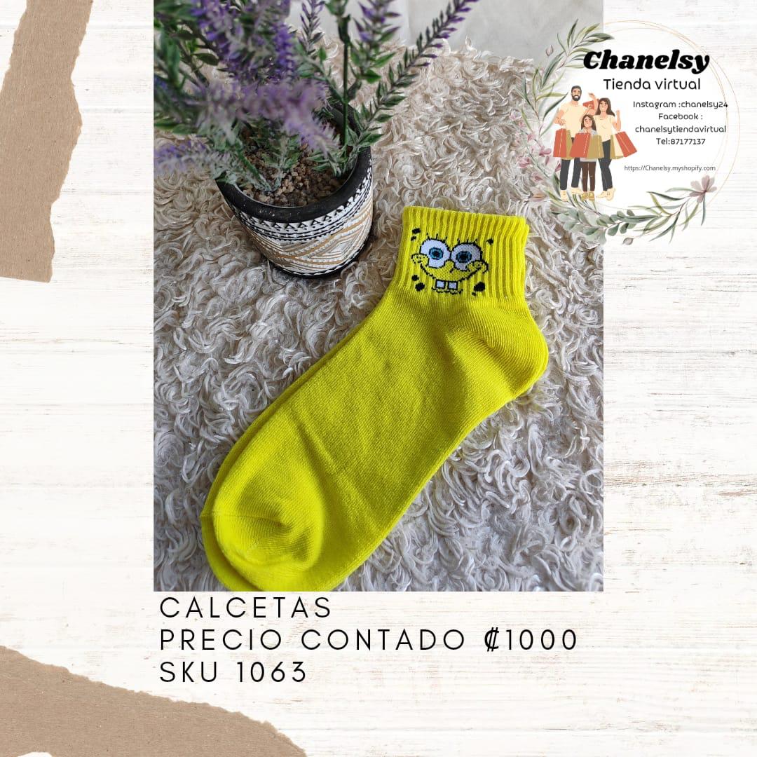 Calcetas Bob Esponja Amarillas