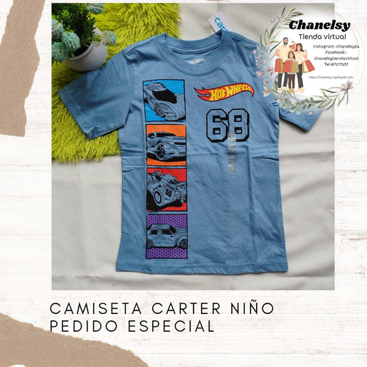 Camisa Hot Wheels Carter's