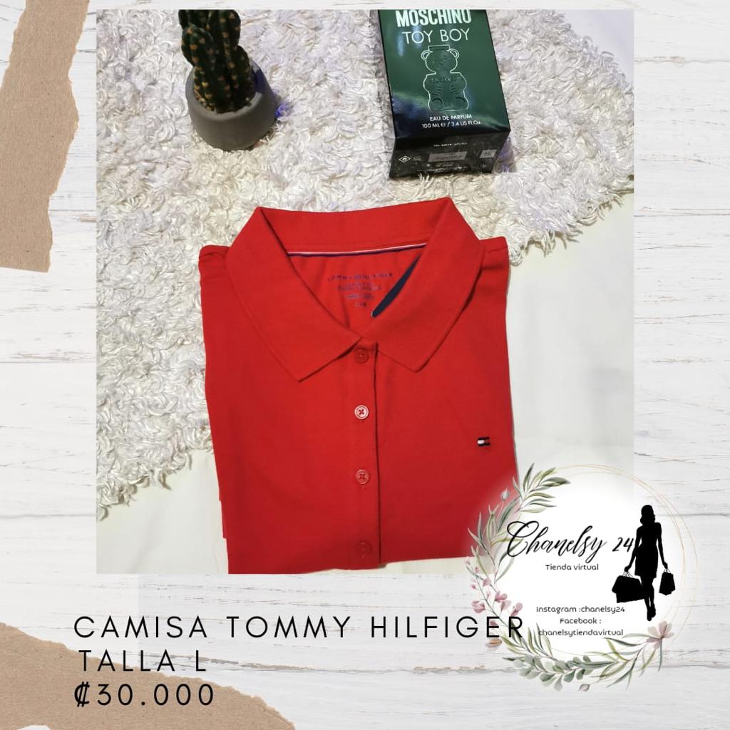 Camisa de mujer Tommy Hilfiger Roja Talla L