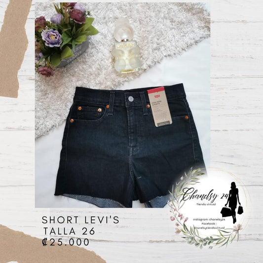 Short High-Rise Levi's Talla 26