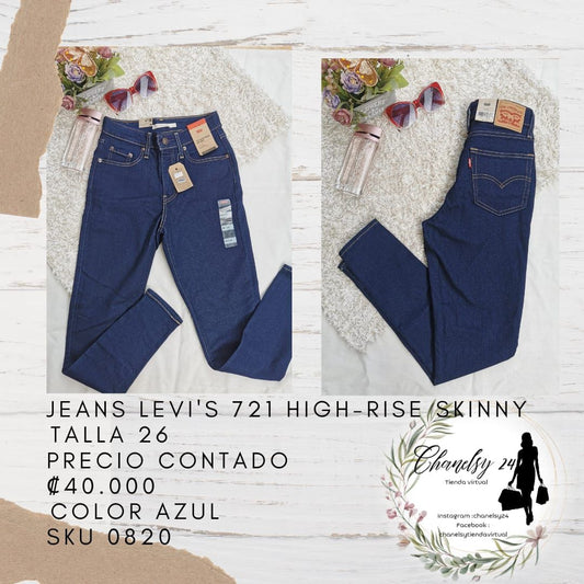 Jeans Levi's 721 High-Rise Skinny Talla 26
