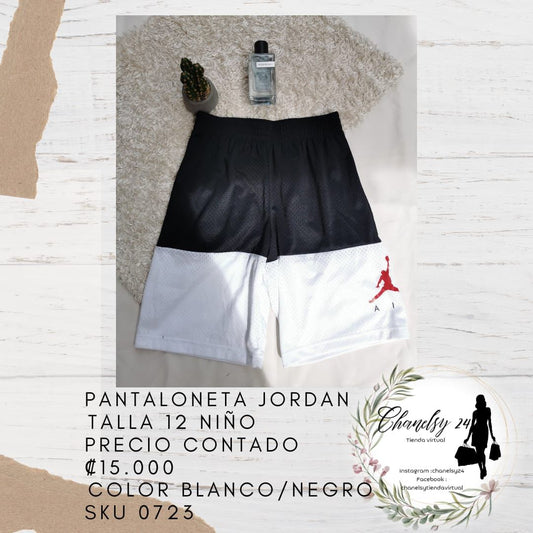 Pantaloneta Jordan Talla 12 Niño