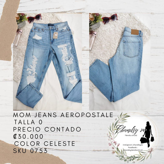 Pantalón Mom Jeans Aeropostale