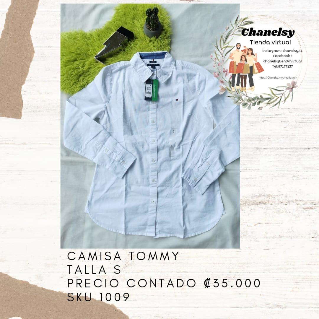 Camisa Tommy Manga Larga Dama