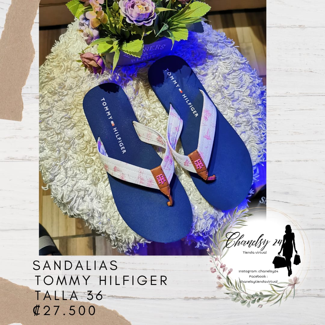 Tommy Hilfiger Sandalias Blancas y Rosado Talla 37