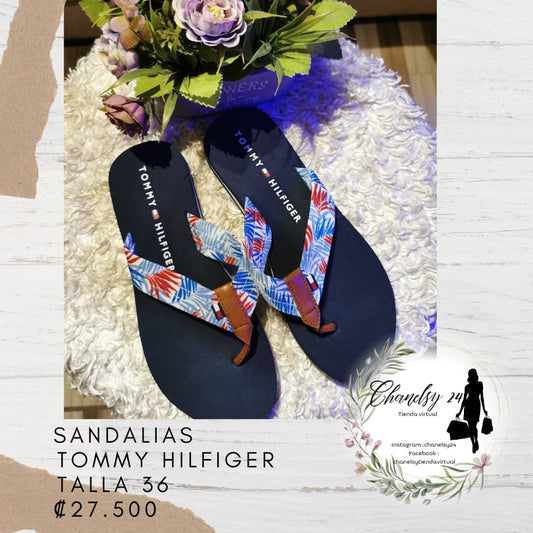 Tommy Hilfiger Sandalias Azules y Rojas Talla 36