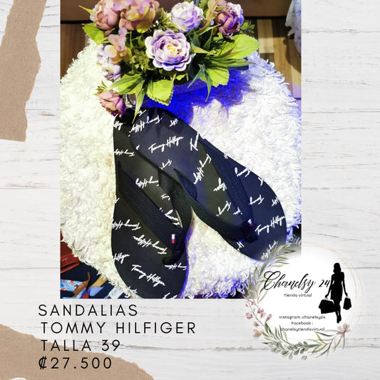 Tommy Hilfiger Sandalias Negras Talla 39