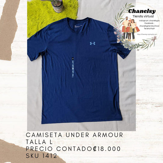Camiseta Under Armour Talla L Color Azul